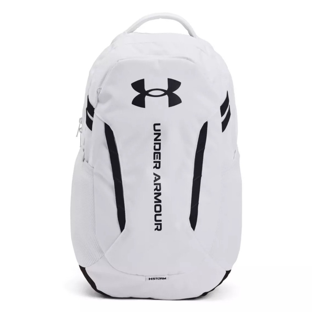 Under armour Hustle 6.0 Backpack UA Storm Water Resistant 29L White/Black Bag